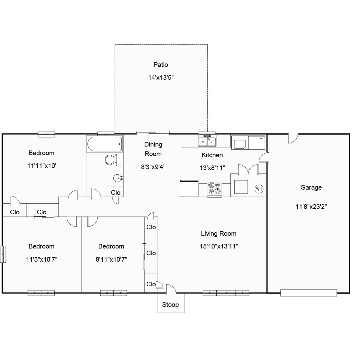 3959 N Cambridge Drive, Decatur, IL Floorplan